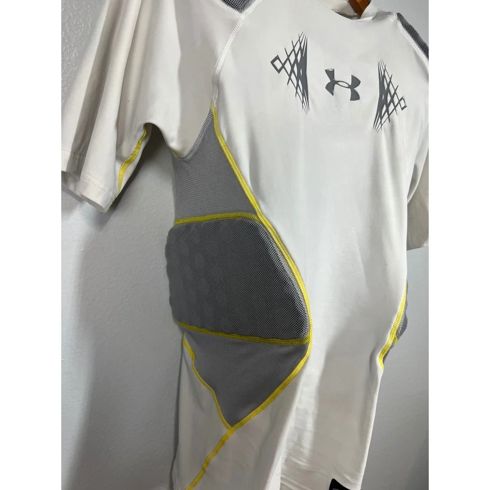 Under Armour Compression Heatgear Football Shirt‎ Men's Large Padded White